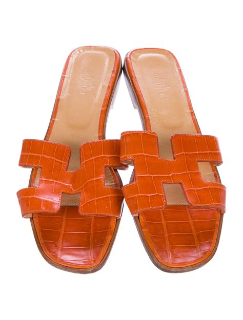 hermes alligator oran sandals|hermes oran sandals.